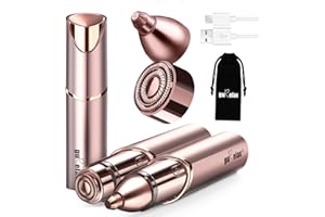 Gurelax Facial Hair Remover for Women, 2-in-1 Hair Removal Device, (Luxury) Face Hair Remover for Women Chin, Face, Lip Hair,with Replacement Heads