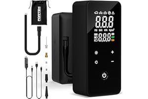 FORTEM Cordless Tyre Inflator, Portable Air Compressor, Electric Air Pump for Car Tires with 7800 mAh Battery, 2X Faster Inflation Tire Pump for Car, Bike, Bicycle, SUV, Carry Bag