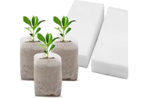 KEAHND Lot de 200 Sacs Non Tissés pour Pépinière,Semis en Tissu Conteneur Pochette De Plantes,Sacs De Pépinière Non Tissés pour Semis,Sachets en Tissu Non Tissé pour Plantes