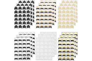 Hocadrv 432 Stücke/18 Blatt Fotoecken Selbstklebend für Fotoalbum, 6 Farben Foto Ecken Klebe, Fotoecken für DIY-Sammelalbum, Fotoalbum, Tagebuch Dekoration