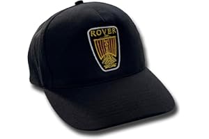 Vintage Sign Designs Rover CAR Logo Cap. Officially Licensed by British Motor Heritage. Black