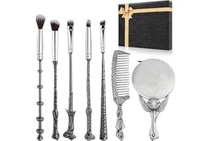 ‎WECHIP [7 Stück] Harry Make-up Pinsel Geschenkset, mit Spiegel, Kamm, für Foundation-Rouge, Lidschatten, Gesichts-Concealer, Eyeliner-Kontur, Puder, flüssige Augen, Harry-Geschenk für Mädchen und Frauen