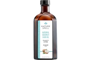 Nature Spell Coconut Oil for Hair, Pre-Diluted Oil to Deeply Moisturise & Repair Damaged Strands, For All Hair Types, Vegan, 150ml