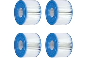 TONIXY Intex S1 29011E Cartouche filtrante Pure Spa pour piscines. Pièce de rechange efficace pour la capture de la saleté prolonge la durée de vie de la pompe (4 pièces)
