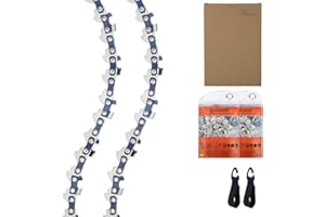 QIAOMIAO 2 Stück 4 Zoll GTA 26 Sägeketten 1/4" Mini Kettensäge Kette 28 Antriebsglieder 1,1mm Mini Kettensäge Zubehör für Stihl 36700000028