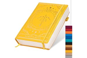 TIEFOSSI Constellations Carnet de notes A5 à couverture rigide à pointillés 100 g/m² 400 pages Papier à lettre pour femmes, hommes, adolescents (Sagittarius)