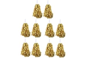 ABOOFAN 5 Paires Cheerleading Pom Poms Main Fleurs Cheerleader Pompons Acclamations Main Fleurs pour Une Rencontre Sportive Acclamations Jeu De Balle De Danse Fantaisie Robe de Nuit Parti