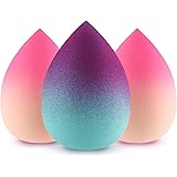 Make Up Schwamm DUAIU 3 Stück Beauty Blender Schwämmchen Set Extra Weicher Make-Up Sponge Für Flüssigkeit, Creme Und Puder, M