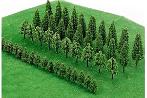 DDKY 50 Stück Modellbau bäume,Modelleisenbahn Modell Bäume Miniatur, Zug Bäume Eisenbahn Landschaft Diorama Baum Architektur Bäume, Stücke Modell Bäume für DIY Landschaft