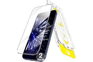 JETech Skärmskydd för iPhone 18 Pro/17 Pro, 2-Pack | 10-Sekunders Enstegsinstallation, Härdat Glas, Anti-Fingeravtryck, HD-Kl