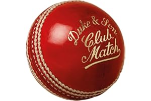Dukes Club Match Senior Cricket Ball, Red