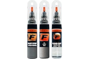 F FIRANTO FIRANTO Stylo Peinture de Voiture pour Peugeot KCA Gris Artense réparation Couleur Voiture 3 en 1, Rayures Stylo retouche Peinture 15ml avec Pinceau, apprêt, Laque