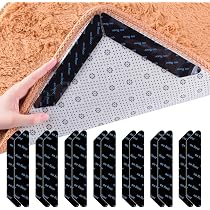 12 Patins Anti-dérapants Pour Tapis - Autocollants Réutilisables, Lavables, Pour Sols Lisses
