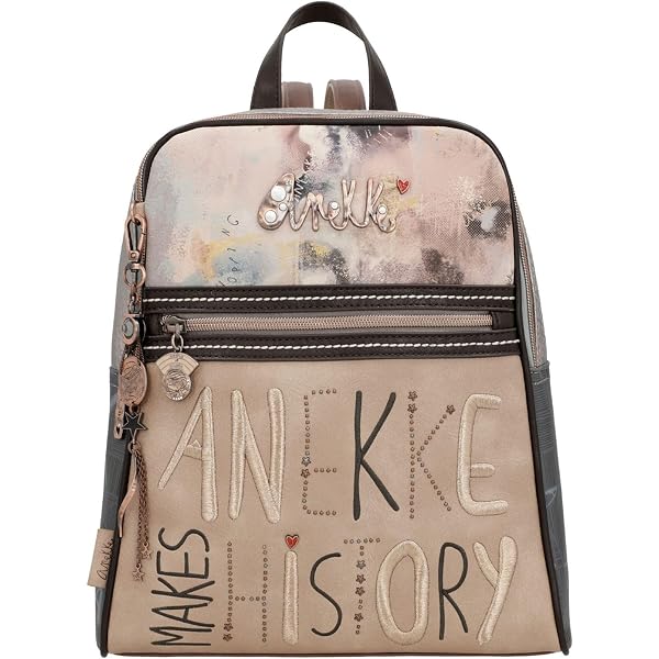 Mochila Anekke Mademoiselle Triple Compartimento – 28x31x11 Cm – Estilo Parisino, Elegante Y Práctica Para Día A Día