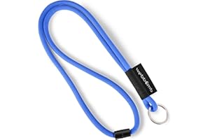 webbomb® Tubular Lanyard Two-Tone Lanyard – Round Soft and Long with Safety Lock and Key Ring as Key Ring Key Chain for ID Mobile Phone Key