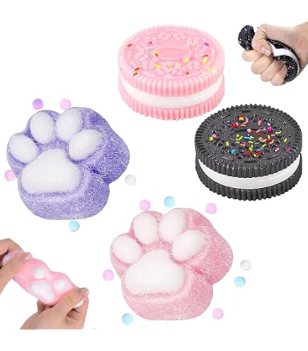 Giocattoli da Spremere Zampe di Gatto, 1 Pcs Big Cat Paw Squishy, Morbido Squishies, Kawaii Animali Squeeze Toys, Squishy, Giocattolo Sensoriali per Adulti(Colorato XL