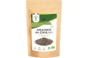 BIOPTIMAL NUTRITION NATURELLE Graines de Chia Bio - Bioptimal - Superaliment - Omega 3 Protéines Calcium Fibres - Digestion Minceur Transit - 100% Graine de Chia Premium Crue - Conditionné en France - Certifié par Ecocert - 1kg