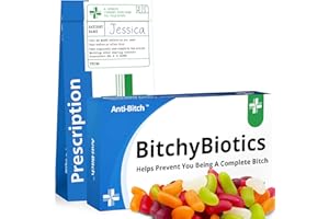 BESTAFIESTA Secret Santa Funny Gifts for Her Women Rude Joke Pill Box with Jelly Beans Christmas Sweets Stocking Filler Adult Gift Mum Girlfriend Friend 30th 40th 50th Birthday Gifts for Women Hen Party