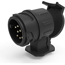 Adattatore Rimorchio Caravan Adattatore 7 Pin A 13 Pin Double Dragon - Per Rimorchio E Caravan, Impermeabile Adattatore Caravan Doppio Dragon - 2
