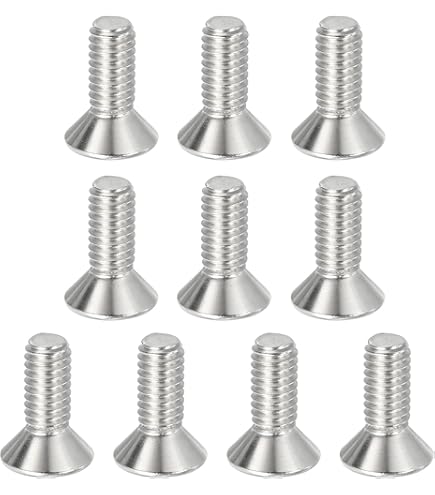 10 Viti Svasate Testa Piatta In Acciaio Inox 304 - 1/4-20x1-1/4'', Presa Esagonale, Filettatura Completa - Foto 9