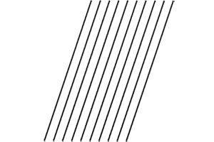 VictorsHome Carbon Fiber Rods 2.5mm x 300mm Solid Matte Round Bar for DIY Crafts RC Aircraft Model Car 10pcs