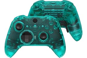 eXtremeRate Carcasa Completa con Botones para Xbox One Elite Series 2 Mando - Repuesto de Carcasa Frontal y Placa Trasera con Teclas para Xbox Elite Series 2 Core (Modelo 1797) - Verde Esmeralda