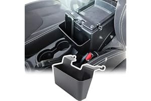 TDHLW Bandeja Frontal de Consola, Organizador de Consola Central, Compartimento de Almacenamiento, reposabrazos, Soporte para teléfono móvil para Jeep Wrangler JK JKU y Unlimited 2011-2018,Negro