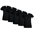 Fruit of the Loom Valueweight 5 Pack, T-Shirt Donna