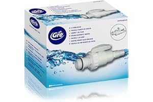 Gre 621702 - Viertelumdrehungsventil, für Skimmer, 18 x 10 x 10 cm.