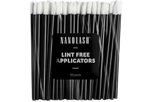 Aplikatory welurowe do rzęs i brwi Nanolash 50 szt - jednorazowe aplikatory do rzęs