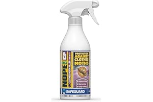 NOPE! CP Moth Killer Spray (500ml) - Fast acting, Odourless, Long-lasting Moth Repellent for Clothes, Home, Wardrobe, Room & Carpets.