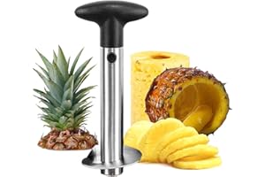 NIUQIGE Ananasschneider, Ananasschäler Edelstahl [Upgraded, Verstärkt, Dicker Klinge]