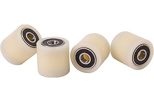 Smart Machines 4 Stück Nylon Polyamid Rollen (30–30–8) 30 mm Durchmesser 30 mm breit 8 mm Bearing Präzise gefräßt in der EU