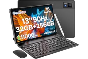 ‎DOOGEE DOOGEE U13 Andriod 16 Tablet 13 Zoll FHD+ 90Hz, Tablet mit Tastatur 32GB+256GB/2TB, 11000mAh, Gemini AI/Widevine L1, Octa Core Tablets mit Tastatur und Stift, 13MP Tablets und Stift/5G WiFi/Face ID