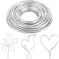 Yoosso Filo di Alluminio, 2 mm x 30 m Filo Metallico Modellabile Filo per Gioielli Filo di Ferro Inossidabile per Gioielleria