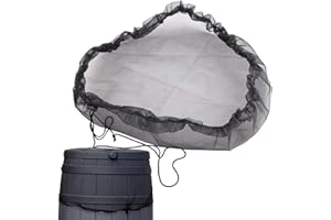 PHNKJGH Regentonnen Netz, Garten Regentonnennetz Abdeckung Mit Gummizug Regentonnen Schutznetz Mückenschu Verstellbares Regentonnennetz, Regentonne Schutzabdeckung Schutz Vor Laub Stechmücken