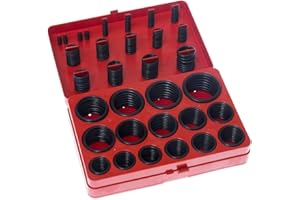 DollaTek 382 szt. zestaw O-ring NBR 30 rozmiarów o-ringów z gumy nitrylowej - czerwony, do profesjonalnej hydrauliczki, powietrza, gazu, motoryzacji, hydraulików, napraw