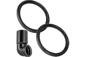 YOUR DAY MATE Coude d'évacuation joint, 2 pièces, remplacement pour 387.282.00.1, compatible avec GEBERIT DN90 Kombifix, Duofix coude d'évacuation, liaison mur WC manchon à 90 mm manchon à emboîter