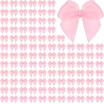 Geyoga Geschenktüten Mit Rosa Schleife – Transparent, 17,8x25,4x8 Cm, Mit Griffen, Wiederverwendbar