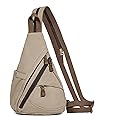 KL928 Canvas Sling Bag - Small Crossbody Backpack Shoulder Casual Daypack Rucksack for Men Women