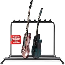 Supporto Per Chitarra Pieghevole - Per 9 Chitarre, Elettrica, Acustica E Basso - Foto 9