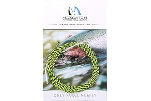 MAXIMUMCATCH Angelschnur Tenkara Schnur, Geflochtene Nylon-Schnur in 11/12/13 FT, 3 Farbe