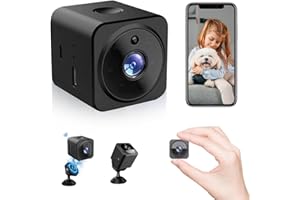 DINGBLUE Mini Spy Camera, Small Camera Wifi Wireless, 4K HD Spy Camera Hidden with Audio and Video, Mini Camera with Night Vision Motion Detection for Outdoor/Indoor