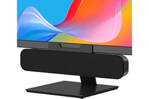 ADELGO Lautsprecher für pc, USB Computer Lautsprecher für Desktop, Laptop, Portable Soundbar Lautsprecher mit Clip-On-Design für Monitor