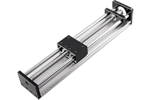 CNCMANS 300 mm Longueur de procédé effective Vis à billes de guidage optique à double axe SFU1204 300 mm, actionneur linéaire Guides linéaires Actionneur linéaire pour pièces de fraisage CNC DIY et