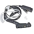 HYSHIKRA Acoustic Tube Earpiece Headset with Mic Compatible with Motorola DP3400 DP4400 DP4800 DGP4150 XiR-P8200 Xpr-6300 Multi Pin Two Way Radio (1)