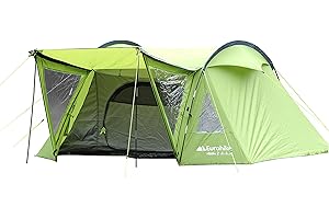 Eurohike Ribble 2 Tent for 2 People with Sewn in Groundsheet, 2 Man, Lightweight, Easy to Pitch, Includes King Poles, Backpacking, Festivals, Weekend Trips, Wild Camping, Hiking, 3000mm HH, Green