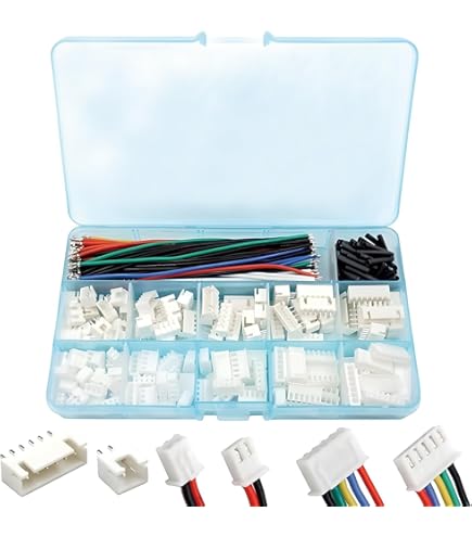 huicouldtool 10 sets JST XH2.54 XH 2,54 mm kabelstekker 2/3/4/5/6/7/8/9/10 pin pitch male vrouwelijke bus 30 cm draadlengte 26 AWG, zwart