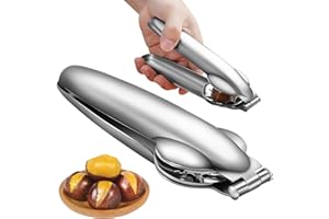 Axinyijia Cortador de Castañas de Acero Inoxidable, Cortador y Pelador de Castañas, Abridor de Castañas Multifuncional Abre Castañas