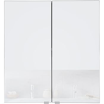 Spiegelschrank Paso 80 cm Weiß - Schrank Spiegelschrank Spiegel